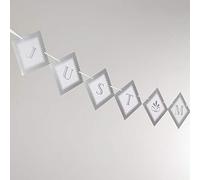 Neviti Chic Boutique Guirlande de fanions Just Married Argenté/Blanc