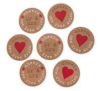 Neviti Just My Type Jetons de Boissons, Papier Artisanal, 4,5 x 4,5 x 0,1 cm