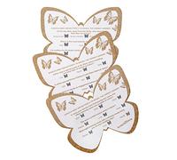 Neviti Lot de 10 Jeux de Table Motif Papillon Doré