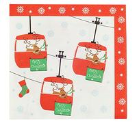 Neviti Lot de 20 Serviettes Motif fête Multicolore