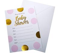 Neviti Pattern Works 771402 Invitations pour fête prénatale avec enveloppes Rose 15 x 10 x 0,1 cm