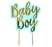 Neviti Pattern Works 771594 Décoration de gâteau pour bébé garçon Bleu 17,5 x 13 x 0,2 cm