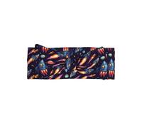 Nevjipu 1 bandeau pour bébé fille - Nœud pour cheveux de bébé imprimé vaisseau spatial pour filles, bandeau élastique doux pour tout-petits de 0 à 6 mois, accessoires essentiels pour nouveau-né