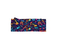 Nevjipu 1 bandeau pour bébé fille - Nœuds colorés avec notes de musique imprimées pour cheveux de bébé pour filles, bandeau élastique doux pour tout-petits de 0 à 6 mois, accessoires essentiels pour