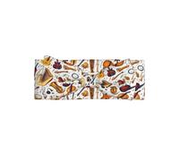 Nevjipu Bandeau pour bébé fille - 1 pièce - Instruments de musique classiques imprimés - Nœuds pour cheveux de bébé - Bandeau élastique doux pour tout-petits de 0 à 6 mois - Accessoires essentiels