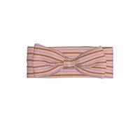 Nevjipu Bandeau pour bébé fille - Nœud à rayures roses et oranges pour cheveux de bébé filles - Bandeau élastique doux pour tout-petits de 0 à 6 mois, accessoires essentiels pour nouveau-né