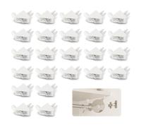 Nevoluxer 24 pièces Taquet Étagère 101558 - pour IKEA PAX KOMPLEMENT, Support Étagère blanc 5 mm, Support Tablette Armoire de rechange, fixation rapide sans outil