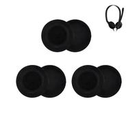 Nevoluxer 6 Paire Rechange Coussinets en Mousse pour Casque Audio, Oreillettes en Mousse Douce Compatible pour Sennheiser PC 2/PC 3/PC 5/PC 7 USB/PC 8 USB, Pads pour Earbuds Sennheiser