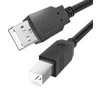 Nevoluxer Câble USB 2m, Cable USB A vers USB B pour Imprimante, Clavier MIDI, Piano, Interface Audio - Câble d'Imprimante USB Universel pour Périphériques MIDI et Accessoires