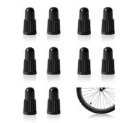 Nevoluxer Lot de 10 Bouchons de Valve de vélo français - pour Dunlop, Pneu de Voiture, VTT - Bouchon Valve Velo et Bouchon de Valve Velo Inclus