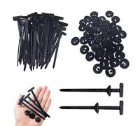 Nevoluxer Lot de 50 Attache Cable Nylon Universel Nylon Universal Cable Tie Buckle Serre Cable Plastique Autobloquant pour Câblage de Voiture Bricolage et Cable Ties Divers