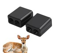 NevPuose Alerte ultrasonique de cerf pour voitures - Sifflet animal sonore, système anti-collision alimenté par le vent | Lot de 2 dispositifs de sécurité pour la conduite de nuit, l'autoroute, le