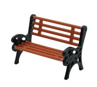 NevPuose Banc de parcs miniatures - Banc décoratif de rue Tiny Park Chaise | Décoration de paysages architecturaux, banc design de train modèle, banc en bois réaliste pour DIO