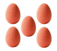 NevPuose Décoration d'Œufs de Pâques - 5 Pièces De Cadeaux pour Les Fêtes De Printemps en Tricot | Ornements en Œuf | pour Salle À Manger, Bureau, Fêtes, Célébrations, Vase, Couronne, Guirlande,