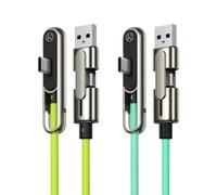 NevPuose Foldable Charger Cable - Double Head Fast Charge Stand, 240W Invisible Holder Accessory, 2 In 1 Cord | Compact Travel Hiking Office Charging Dock For Phones Tablets Electronics Devices