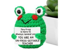 NevPuose Grenouille de soutien émotionnel | Grenouille mignonne tricotée au crochet | de collection inspirante pour grand-mère et mères