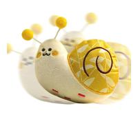 NevPuose Jouets en peluche pour chien | Jouet puzzle interactif pour chien - Outil de jeu en forme d'escargot pour mâcheurs agressifs, fournitures de dressage interactives pour animaux de compagnie