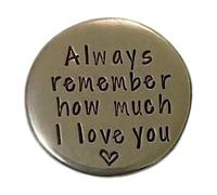 NevPuose Pewter Love Pocket - Handmade Sentimental Tokens, Memento Gift, Romantic Keepsake Token | Charming Tokens for Girlfriend Boyfriend Partner Birthday Celebration