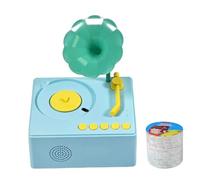 NevPuose Phonograph Player Toy - Early Education Musical Gramophone, Learning Sound Box with 96 Cards, Interactive Preschool Music Toy | Educational Playset for Home Development Cognitive Skills Fun