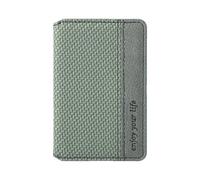 NevPuose Porte-cartes pour téléphone portable, portefeuille multifonction adhésif | Porte-cartes magnétique fabriqué en cuir PU, ranger cartes de crédit et cartes d'identité | Design Grand ca, Vert,