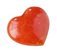 NevPuose Rouge en Forme de cœur - Pierre Aventurine Rouge, Pierre précieuse de Naturelle, pièce d'ornement de Palmier Lisse | Utilisations pour l’équilibre émotionnel Yoga Relaxation F