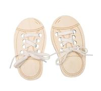 NevPuose Wooden Shoelace Toy - Learning Threading Activity, Fine Motor Skill Exercise, Hand Eye Coordination Toy | Fun Educational Play For Children Ages 3 to 6 Bedroom Nursery Classroom