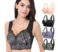 NEVRAH Lymphvity Detoxification and Shaping & Powerful Lifting Bra, Soutien-Gorge Sommeil Doux sans Couture, Womens Push Up Bra, sans Anneau en Acier Style de Gilet de Sport Accru Noir