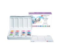 Nevskaya Palitra White Nights Kit d'aquarelle professionnelle 12 pots complets (2,5 ml) de couleurs pastel extra fines de qualit artistique, vib