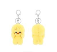 Nevstop 10 cm Porte-clés en peluche Stray Kids série « ATE » SKZoo Porte-clés mignon pour les fans de Stray Kids (Bbokari)