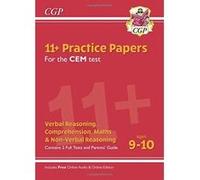 New 11+ CEM Practice Papers - Ages 9-10 (with Parents' Guide & Online Edition) (CGP 11+ CEM) - [Version Originale] Cgp Books (Auteur)