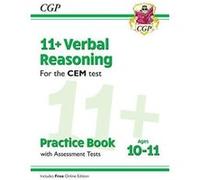 New 11+ CEM Verbal Reasoning Practice Book & Assessment Tests - Ages 10-11 (with Online Edition) (CGP 11+ CEM) - [Version Originale] Inconnu (Auteur)