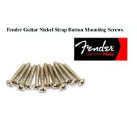 NEW 12 FENDER Strap Button - 0016188049 - nickel - guitare strat / Tele/PJ Bass