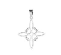 New 2025 5Pcs/Lot Witch Knots Pendants Accessories Stainless Steel Diy Necklace Earrings Bracelets Charms For Jewelry Making With For You Jewelry Fashion Accessories Creative Gift, Free