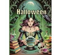 New 2025 Halloween Adult Coloring Book: Beautiful 50 Spooky Halloween Adults Designs for Relaxation, Autumn Fall with Skulls, Pumpkins, Witch Simple, Fun and Large Print Pages