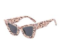New 2025 Handmade Rhinestone Cat Eye Sunglasses Glasses for Women Sunglasses Beach Party(4)