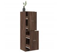 ""NEW 2026"" Armoire apothicaire, 1 PC, Cabinet de rangement, chêne marron 40x41x144,5 cm bois ingénierie L5098