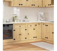 ""NEW 2026"" Armoire de cuisine 1 pc, moderne Cabinet de cuisine, avec tiroir SKI Brun Miel 40x46x81,5 cm Pin massif L4836