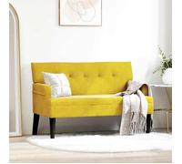 ""NEW 2026"" Banc Chesterfield - 1 pc - 110 kg par siège - Jaune 112x65 5x75 cm Velours L6846