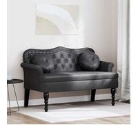""NEW 2026"" Banc Chesterfield - 1 pc - 110 kg par siège - Noir 120 5x65x75 cm Simili cuir L6838