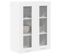 (NEW 2026)Blanc Placard/Armoire Haut - Armoire suspendue - CLOUD - Cabinet de cuisine - Blanc 60x31x80 cm - Bois d'ingénierie 825452