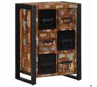 ""NEW 2026"" Buffet Classique, Armoire latérale, pour salon, 50x35x70 cm bois massif de récupération L3665