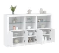 ""NEW 2026"" Buffet Classique, Armoire latérale, pour salon, avec lumières LED blanc 162x37x100 cm L3466