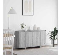 ""NEW 2026"" Buffet Classique, Armoire latérale, pour salon, Gris Sonoma 135x41x75 cm Bois d'ingénierie L3630