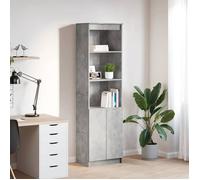 ""NEW 2026"" Buffet haut, 1 PC, MODERNE Highboard, gris béton 50x35x180 cm bois d'ingénierie L3340