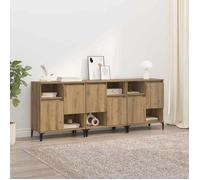 ""NEW 2026"" Buffets lot de 3, armoires latérales, avec portes, Chêne artisanal 60x35x70 cm Bois d'ingénierie L1376
