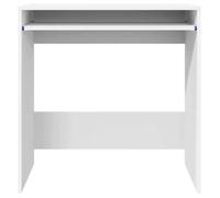 ""NEW 2026""Bureau avec stockage - Table de travail pour les pros/étudiants - avec tiroir Blanc 77,5x43x79 cm Bois d'ingénierie,Poids