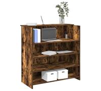 ""NEW 2026"" Bureau de réception, 1 pc, Armoire de bureau, moderne, chêne fumé 100x50x103,5cm bois d'ingénierie L1557