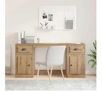 ""NEW 2026"" Bureau d'écriture - Table 1 personne - moderne - avec armoire Chêne artisanal 154,5x50x75 cm L1731