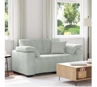 ""NEW 2026"" Canapé moderne - Design ergonomique - pour salon - causeuse gris clair 160x77x82 cm velours L2706