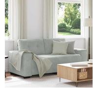 ""NEW 2026"" Canapé moderne - Design ergonomique - pour salon - causeuse gris clair 180x77x82 cm velours L2635